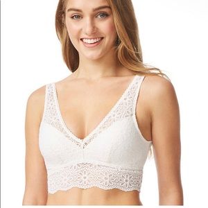 Juniors SO Lace Plunge Bralette